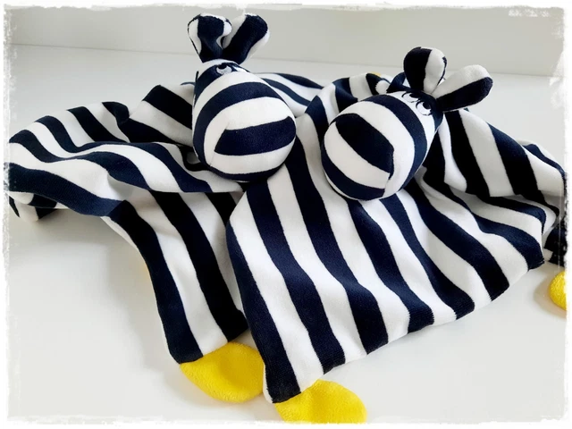 IKEA - 2 x Schmusetuch Zebra Klappa - schwarz/weiß - 29 x 28 cm - TOP ...