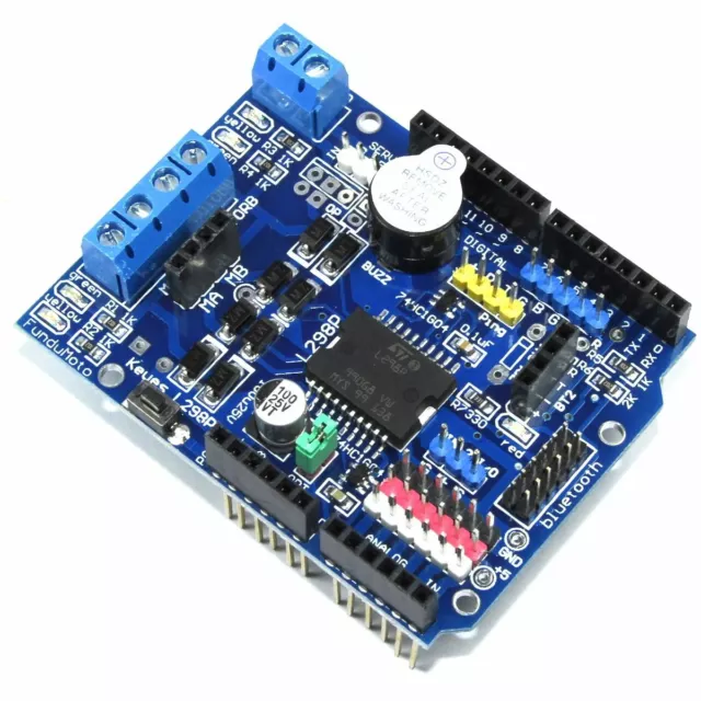 Keyes L298P Motor Driver Shield for Arduino UNO Funduino I2C Flux Workshop