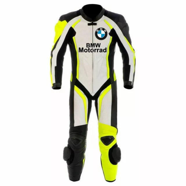 Bmw Yellow Suit Motorrad Motorbike Bmw Cowhide Leather Suit Motorcycle Leder