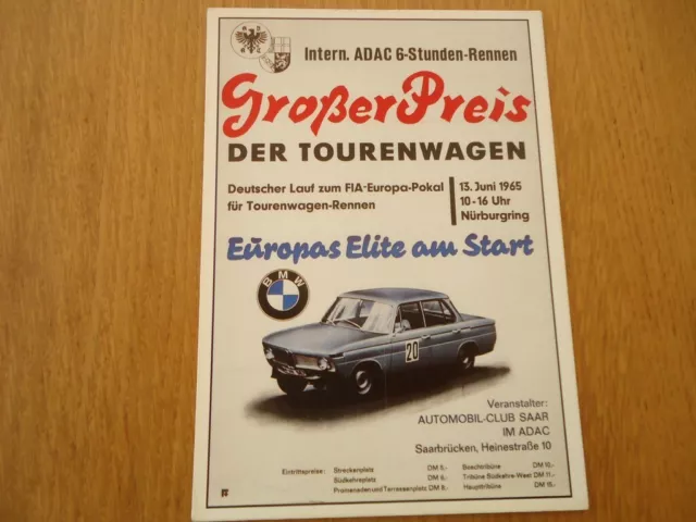 A Encadrer Carte Postale 15X10 P.a.r.c Archiv Tourenwagen Automobil Club Bmw
