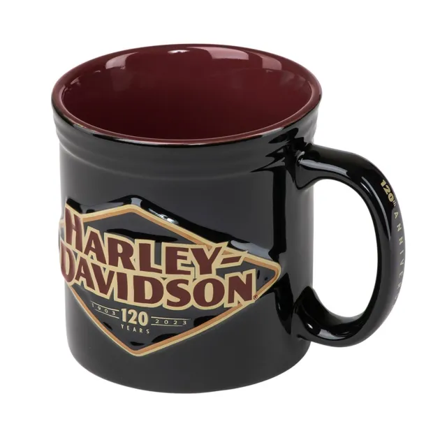 Harley-Davidson 120th Anniversary Sculpted Ceramic Coffee Mug, Limited Edition