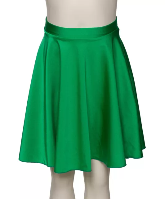 Emerald Green Lycra Circular Dance Ballet Pull On Skirt By Katz Dancewear KDSK01