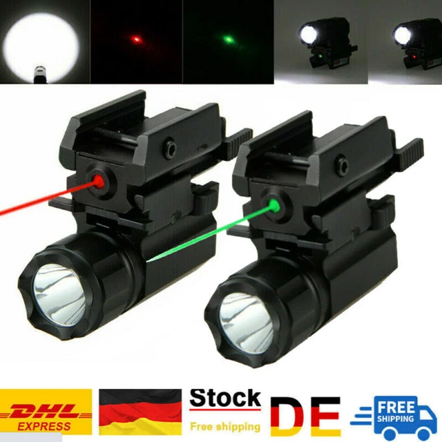 GRÜN ROT DOT Laser Zielfernrohr Jagd für Gewehr Pistole 20mm Picatinny ...