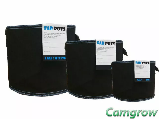 Fabric Pot - FAB POTS All Sizes Lightweight & Breathable For Roots Hydroponics