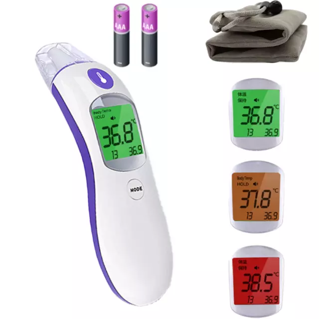 Ear and Forehead Digital Thermometer for Kids and Adults by  | Non-Touch Infrare