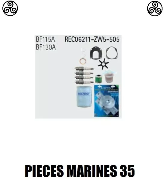 Kit Revision Pour Moteur Honda Bf115A, Bf130A Oem 06211-Zw5-505