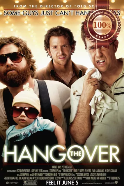 The Hangover 1 One 2009 Original Official Cinema Movie Film Print Premium Poster