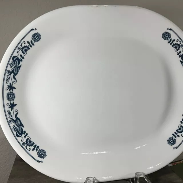 Corelle by Corning Old Town Blue Onion Oval Platter 12" USA