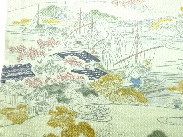 6569524: Japanese Kimono / Antique Kimono / People In The Past & Scenery