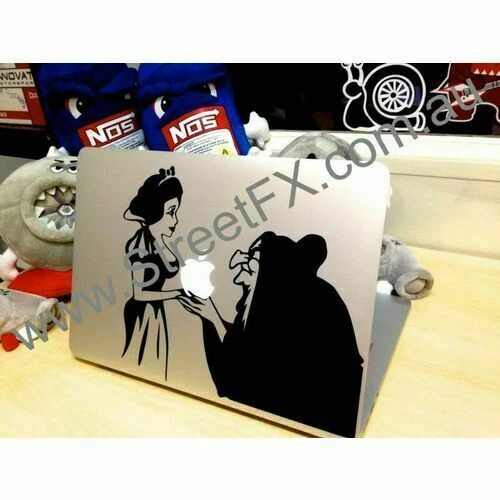 Laptop Snow White Sticker Decal Apple Macbook Dell Laptop MSI Asus Cartoon