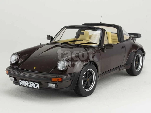 PORSCHE 911 E 1970 Orange Voiture De Collection Miniature NOREV 1/18
