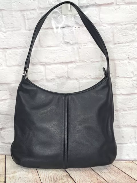OROTON SYDNEY BLACK Soft Leather Crescent Hobo Shoulder Purse Bag $55. ...