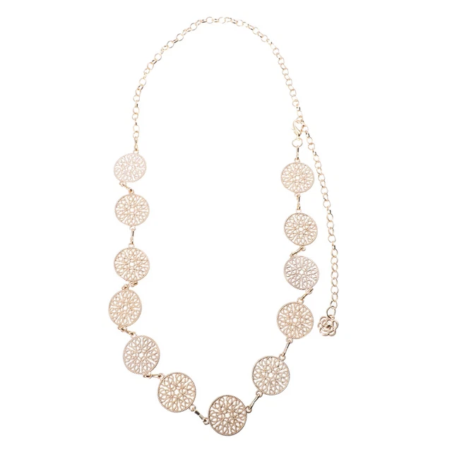 Metal (iron) Waist Chain Sweater Miss Necklace Silver Hip Chains