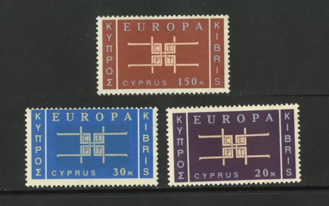 M8209 Cyprus 1963 SG234/6 - 1963 Europa