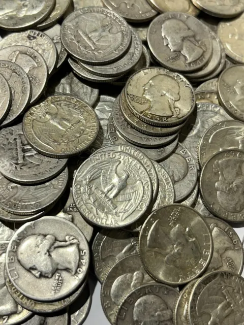 Lot of 10- Washington Quarter 1932-1964 - 90% Silver Choose How Many Lots of 10!