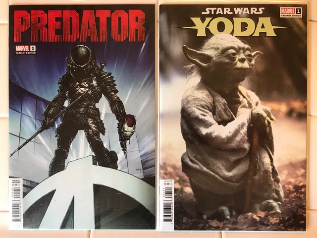 Predator #1 Finch & Star Wars Yoda #1 1:10 Movie Variant NM+ 1st Prints Marvel