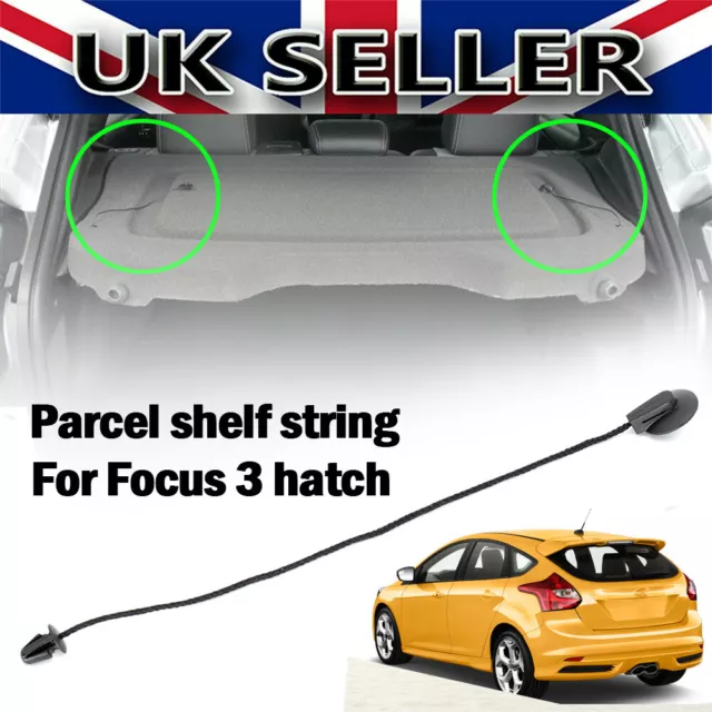Car For FORD FOCUS MK3 2011-18 Parcel Shelf Tray Cover string strap rope clips