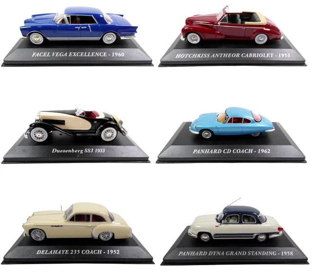 Lot De 6 Petites Voitures Françaises Miniatures - Renault, Citroën, R12, R5, 2CV, DS, Méhari - 8 Cm - Collection WEL13 - 5