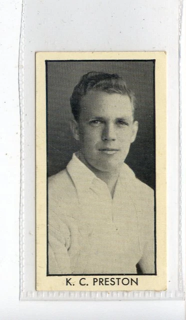 (Jd5871) THOMSON WIZARD,COUNTY CRICKETERS,K.C.PRESTON,ESSEX,1957,#3