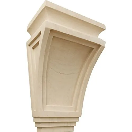 COR06X04X09ARRW Arts and Crafts Wood Corbels, 6&quote;W x 4.