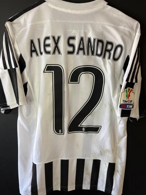 ALEX SANDRO JUVENTUS match worn unwashed shirt Tim cup rare