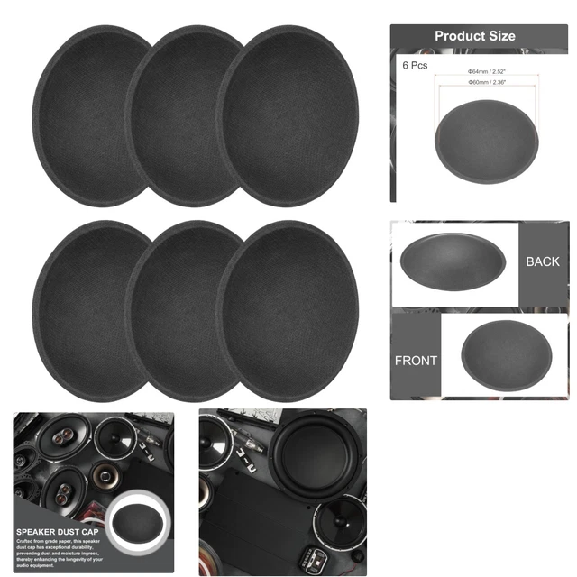 4 Stück Lautsprecher Staubschutzkappen 45mm - Papier Kuppeln Für Subwoofer