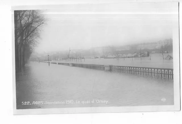 75  Paris  Inondation 1910  Le Quai D Orsay