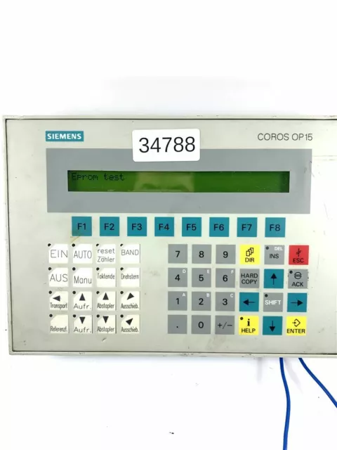 Siemens Coros OP15 6AV3515-1EB30-1AA0 Pupitre Opérateur Op 15-A1