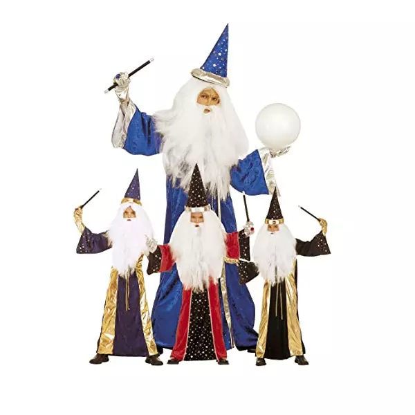 Widmann Costume Mago Bambino Vestito da Stregone e Cappello Carnevale Halloween