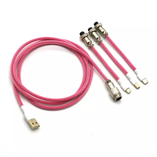 Buy Custom Coiled Keyboard USB Cable With Aviator Connector