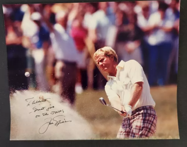 Jack Nicklaus Personal Signed VIntage Sports Illustrated 8X10 Color Photo