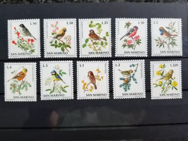 stamps San Marino 1972 Birds MNH