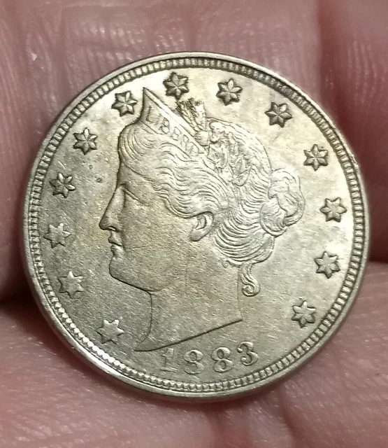 1883 Liberty V Nickel. Nice Coin. FIRST Year Minted. GOOD Condition