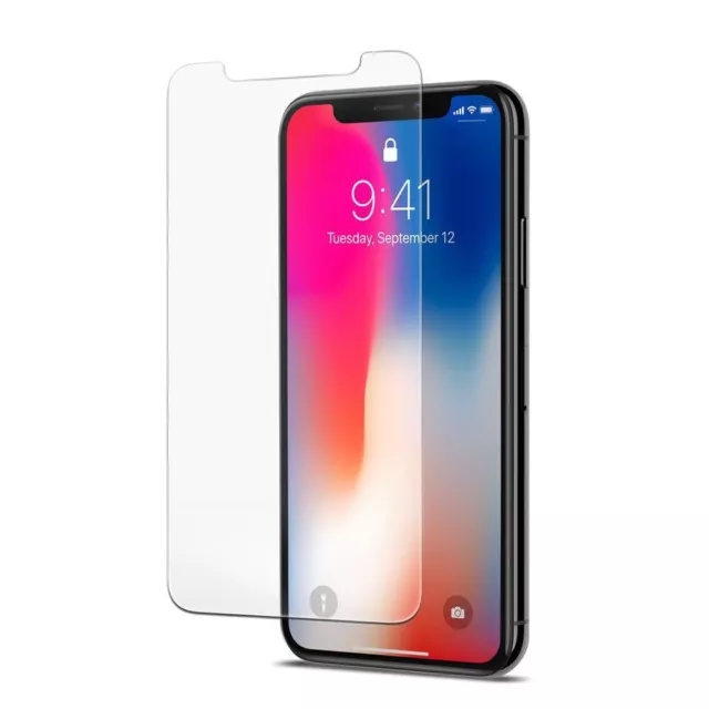 For iPhone XS 8 7 6 5s 4 S Line Case TPU Gel and Tempered Glass Screen Protector 3