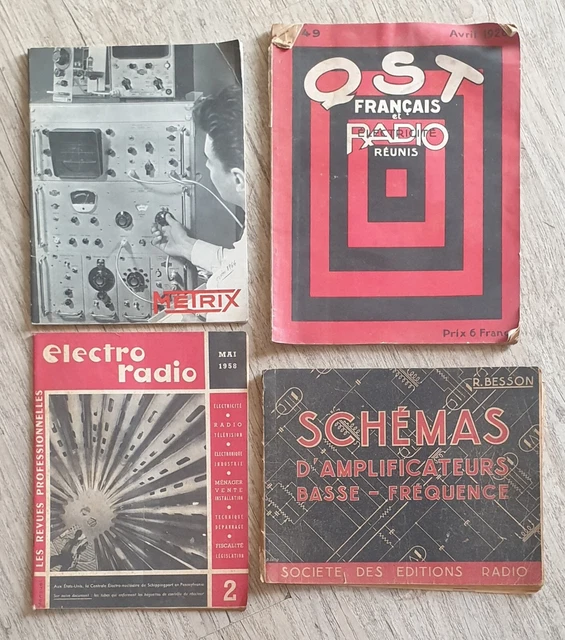 lot de 29 plaques vintage, neuve HIFI - TSF - radio-Ampli