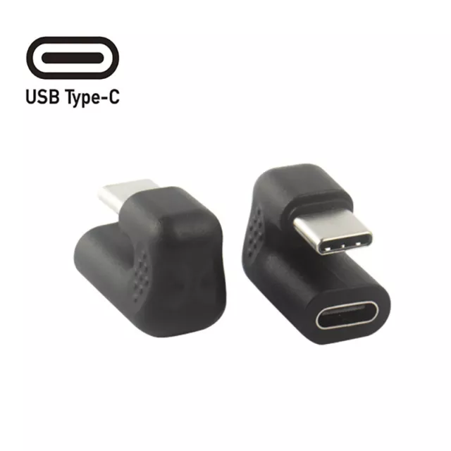 180°Degree Right Angle USB 3.1 Type C Male To Female USB-C Converter Adapter