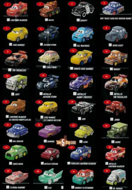 Mattel Disney Pixar CARS MINI RACERS 🚗 Die-Cast Metal Minis 🚕 ADDING NEW STOCK 2