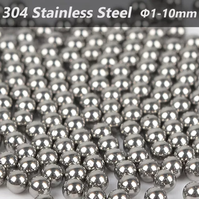 304 Edelstahl VollKugel Stahlkugel Φ 1mm bis 10mm Kugellager Metall Kugeln