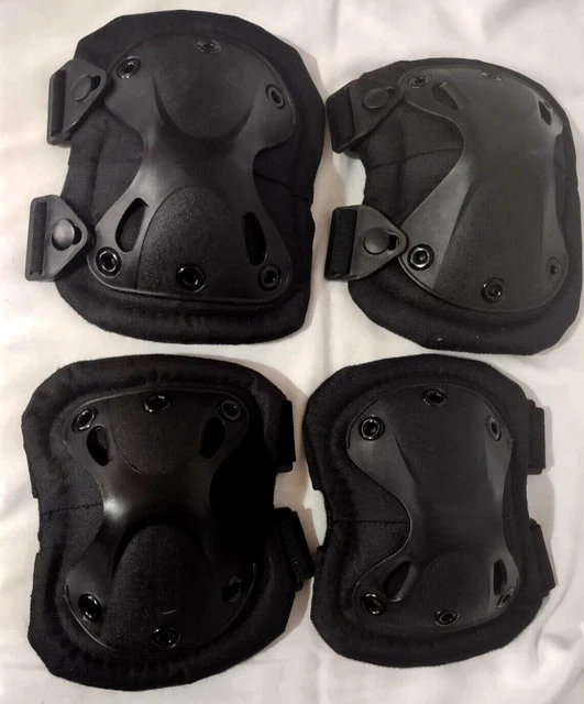 New Kids Bike Bicycle Cycling Skateboarder Knee Elbow Protection Pads Black
