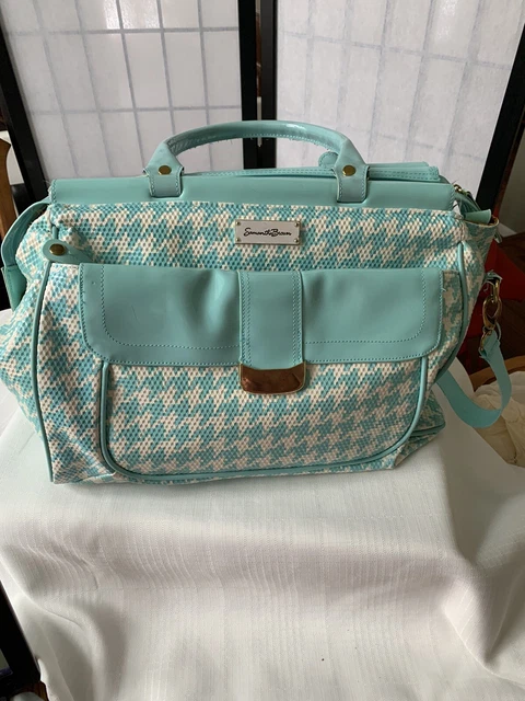 Samantha Brown travel bag with zippered pockets, bottom shoe bag, double handle 