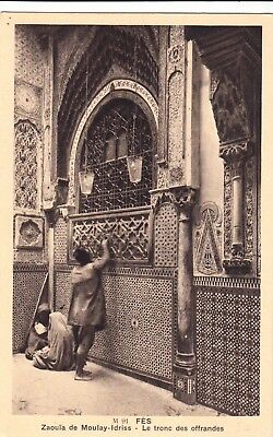 CPA morocco morocco FEZ fes 91 zaouia of moulay-Idriss trunk offerings