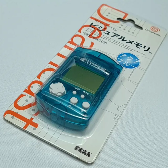 VISUAL MEMORY CARD Vmu- Aqua Blue Sega Dreamcast (Dc) Japan Brand