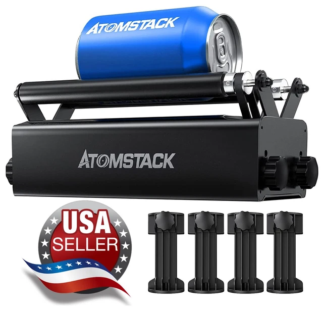 ATOMSTACK R3 PRO Laser Engraver Rotary Roller Engraving Module Engraver Cutter