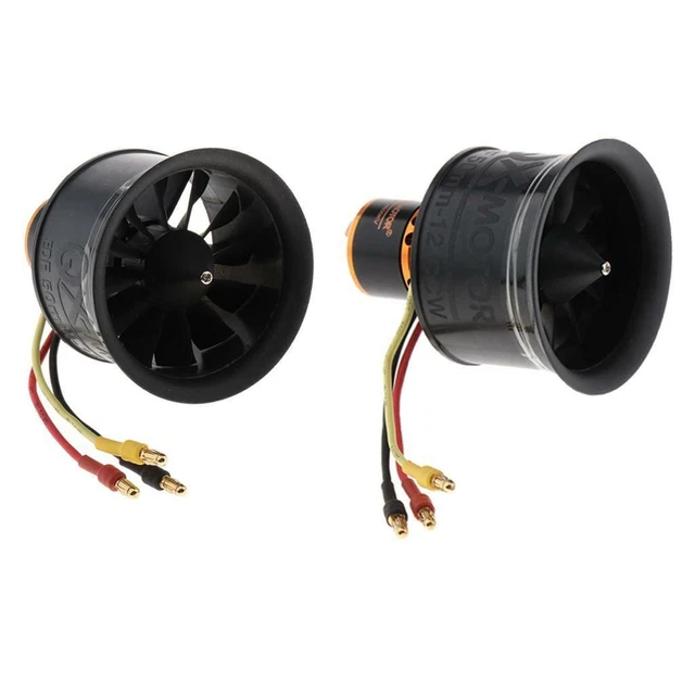 Ventilateur de conduit de 50 mm Moteur sans balais à hélice à 12 lames pour