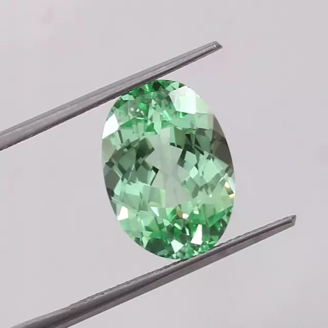 AAA+ Quality Natural Ceylon Green Parti Sapphire Loose Gemstone Oval Cut 11x8 MM