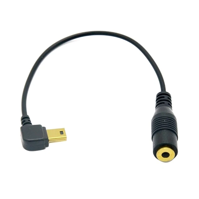Cable adaptador mini USB a micrófono para cámara Hero 4 3