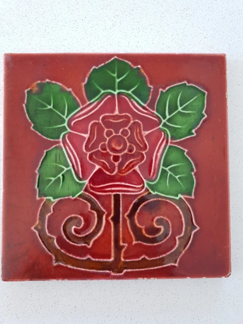 Art Nouveau Tile Flower Design No (2) 2