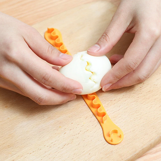 2Pcs Fancy Cooked Eggs Cutter Boiled Eggs Creative Tools Bento Cut Flower Sha  q