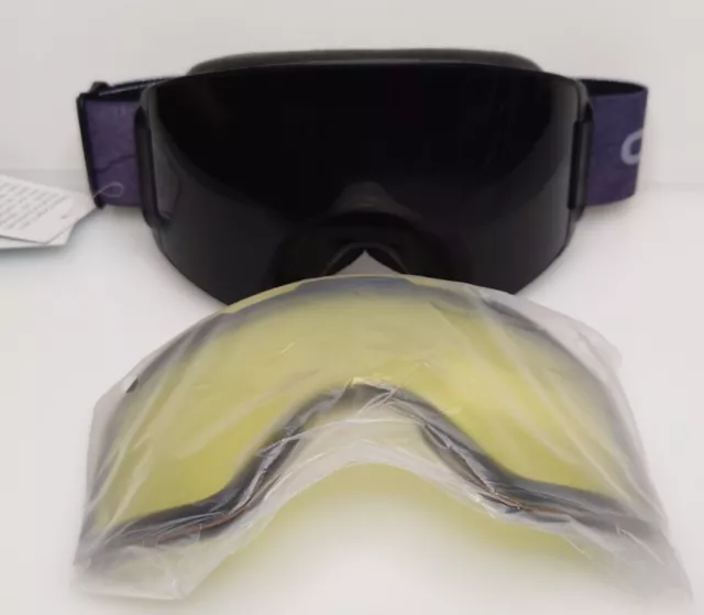 Odoland OTG Ski Goggles Set With Detachable Lens Black Frame