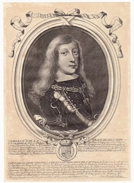 Portrait XVIIe Charles II Roi Espagne Carlos II España Carlos II von Habsbu 1679